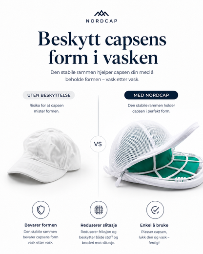 NordCap – Vask capsen uten at den mister formen