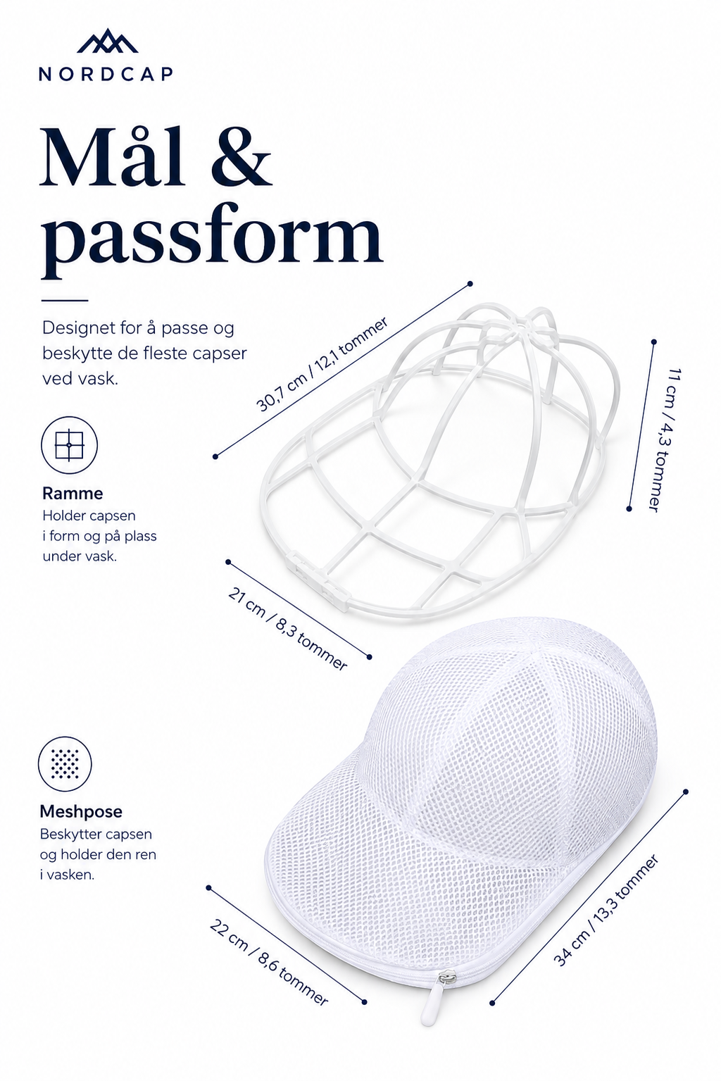 NordCap – Vask capsen uten at den mister formen
